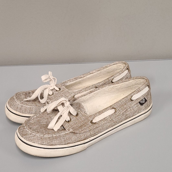 Roxy Dory Slip On Fur Lined Boat Shoes 
